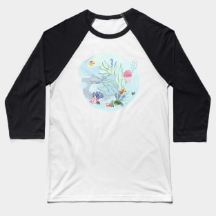 Happy Aquarium Baseball T-Shirt